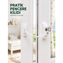 Renas Store Çocuk Güvenliği Için Pencere Emniyet Kilidi Anahtarlı Kablolu Güvenlik Aparatı