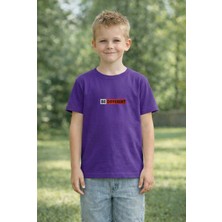 Vodexa Erkek Çocuk Farklı Ol Baskılı Tişört %100 Pamuk – Kırmızı Unisex Yazlık Çocuk T-Shirt