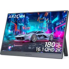 Arzopa Z3FC 16.1 Inç 180Hz 2k Qhd IPS Type-C Taşınabilir Monitör