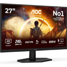 Aoc Q27G42ZE 27" 260Hz (Oc) 1ms HDMI Dp Adaptivesync HDR10 Qhd Fast IPS Gaming Monitör