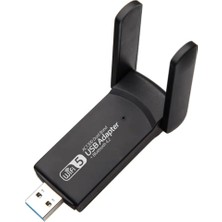 Coverzone Wireless Adaptör Wifi Ağ Kartı Masaüstü Bilgisayar Pc ile Uyumlu 2,4g 5g Destekler 1300MBPS USB 3.0 Dual Band USB Adapter 2,4GHZ-5,82GHZ AC1300
