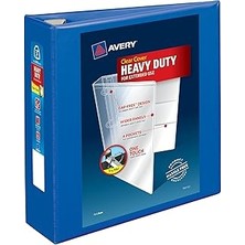 Renas Store (7.6cm, Pacific Blue) - Avery 7.6cm Heavy Duty View 3 Ring Binder, One Touch Ezd Ring, Holds 22CM x 28CM Paper, 1 Pacific Blue Binder (79811)
