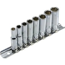 Moontime Alaçatı C04-RH08 1/4'' Derin Lokma Anahtar Takımı 8 Parça