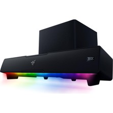 Razer Leviathan V2 - Subwoofer'lı Pc Oyun Soundbar'ı (Çok Sürücülü Pc Soundbar ve Subwoofer, Thx Spatial Audio, Bluetooth 5.2, Rgb Chroma, Kompakt Form Faktörü) Siyah