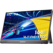Arzopa Z1FC 16.1 Inç 144Hz Full Hd IPS Type-C Taşınabilir Monitör