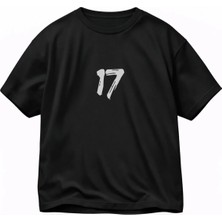 Vodexa T-Shirt Unisex 17 Baskılı %100 Pamuk Tişört Oversize Rahat Kalıp