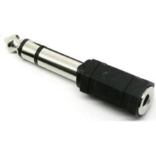 Gitar Anfi Amfi Kablo Jak Dönüştürücü Jack Çevirici Erkek 6.5mm Dişi 3.5mm Çivi Gitar Arkasıince