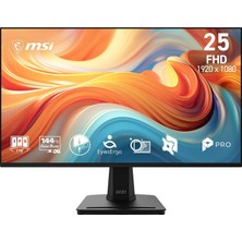 Msı 24.5 Pro MP251 E14L, Kurumsal Monitör, Fhd, 16:9, Flat, Ips, 144Hz, 1ms(mprt), Adaptive-Sync