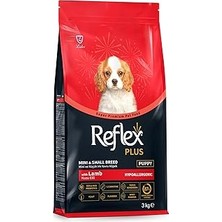 Renas Store Reflex Plus Kuzu Etli Mini ve Küçük Irk Yavru Köpek Maması 3 kg
