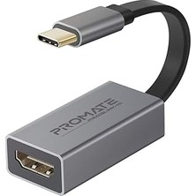 Promate Type-C Den HDMI A Bağlantı Kablosu Ultra Hızlı 4k30hz Dönüştürücü/promate Medıalınk-H1.grey