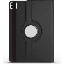 Zore Apple ile Uyumlu iPad Pro 11 2024 Zore Dönebilen Standlı Kılıf Siyah