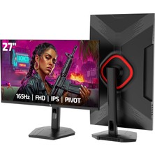 Gamepower Lunis L30 27'' 165Hz 1ms IPS Fhd Pivot Gaming Monitör (Sıfır Ölü Piksel Garantili)