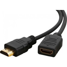 Coverzone HDMI Uzatma Kablosu 3 Metre Erkek Dişi Kablo Full Hd 1080P 4K Destek Altın Uçlu Yüksek Hızlı HDMI Uzatıcı Tv Monitör Projeksiyon Oyun Konsolu Uyumlu | ZR150 (Siyah 3 Metre)