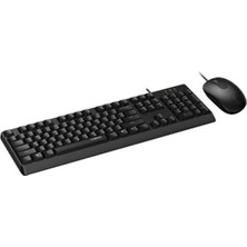 Rapoo X130PRO Wıred Tr Klavye Mouse Set Siyah
