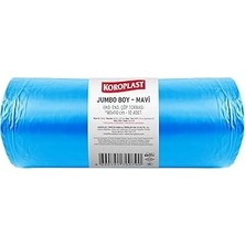 Renas Store Ağır Sanayi Çöp Torbası Jumbo Boy Mavi 10'lu 80X110 Cm, Dayanıklı &amp; Sızdırmaz, Çift Katlı, Geri Dönüştürülebilir Çöp Poşeti, Fabrika, Şantiye, Sanayi, Bahçe, Restoran, Otel, Hastane, Atölye