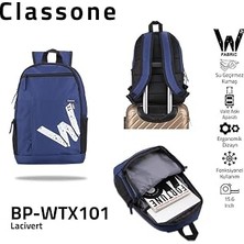 Classone BP-WTX101 Wtxpro SERISI15.6 Inch Macbook, Notebook, Laptop, Çantası-Lacivert