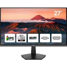 Npc 27 Inç MD2708-A IPS Gaming 180Hz 1ms Full Hd Monitör Siyah