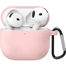 Microsonic Airpods 4.nesil/anc Liquid Silicone Lansman Pembe [airpods 4 ile Uyumlu Kılıf - Pembe]