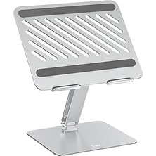 Juo Alüminyum Notebook Standı Yükseklik ve Eğim Ayarlı Ergonomik Metal Laptop Standı 11-17 Inch Arası Notebook Dizüstü Bilgisayar Standı, Ayarlanabilir