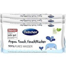Bübchen Aqua Touch Yenidoğan Hassas Islak Mendil 3 x 48 Adet (144 Yaprak)