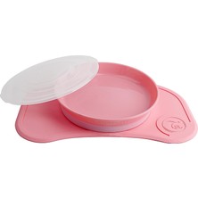 Twistshake Vakumlu Bebek Çocuk Tabak ve Mama Altlığı Seti Pembe
