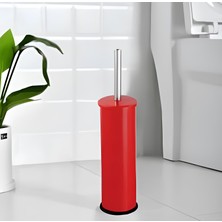 Zethome Paslanmaz Tuvalet Fırçası Banyo Fırçası Kırmızı