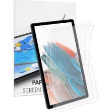 Samsung Galaxy Tab A8 10.5 SM-X200 2021 ile Uyumlu Paper Like Mat Ekran Koruyucu Renksiz