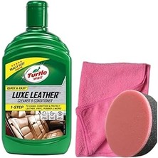 Renas Store Turtle Wax Deri Temizleyici ve Besleyici Krem 500 Ml, Mikrofiber Bez, Cila Sünger