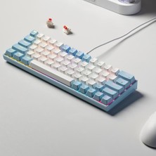 Coverzone Zıfrıend Türkçe Q Tuş Dizilimi Rgb Mekanik Oyuncu Klavye - Kırmızı Switch (T62