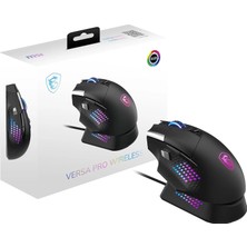 Msı Gg Versa Pro W + Mouse Dock Pro 97 Gram Wıreless Gamıng Mouse Max 26000 Dpı 1000 Hz / 1ms Pıxart PAW-3395 Omron Swıtch Rgb L