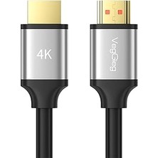Veggieg 4K 60 Hz 18GBPS Hdr Arc Hdcp HDMI 2.0 Kablo 10 Metre