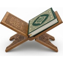 Babalar Günü Hediyesi Elar Wooden Ahşap Rahle - Selçuklu Motifli Oyma Kitap ve Kur'an-I Kerim Standı, Katlanabilir (45 cm Uzunluk, 18 cm Genişlik) – Kuran-I Kerim ve Büyük Boy Kitap Tutucu