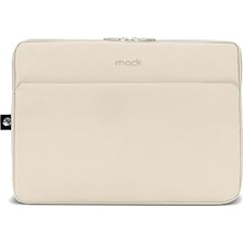 Mack MCE-1505 14.1" Nova Eco Çevre Dostu 13-14 Inç Yeni MacBook Pro Için Kılıf, Aksesuar Bölmeli Laptop Kılıfı, Ykk Fermuarlı Notebook & Tablet Kılıfı, Latte