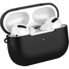 Zore Apple ile Uyumlu Airpods Pro Kılıf Shockproof Silikon Siyah