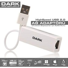 Dark Dk Nt U2LAN Connect Master U2LAN USB 2 Ethertnet Adaptörü