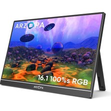 Arzopa Z1C 16.1 Inç 60Hz Full Hd IPS Type-C Taşınabilir Monitör