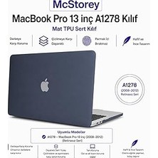 Mcstorey MacBook Pro Kılıf 13 Inç A1278 2008 2009 2010 2011 2012 Uyumlu Mat Sert Tpu Hardcase Çizilmez Darbeye Dayanıklı Ince Hafif Koruyucu Kapak Siyah