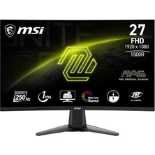 Msı Mag 27C6X 1ms 250Hz Adaptive-Sync Va Curved Full Hd Gaming (Oyuncu) Monitör