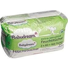 Babydream Bebek Islak Mendil Çok Hassas Cilt, Aloe Veralı 2*80'li