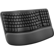 Logitech Wave Keys Kablosuz Klavye, Siyah