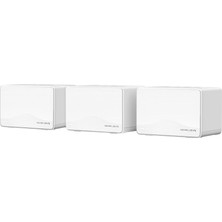 Mercusys Halo H25BE(3-PACK) | Wi-Fi 7 Mesh Sistemi | BE3600 Mbps Hız | Fiber Uyumlu | Dual-Band | 3X1G Port | 650 M² Kapsama | Mlo | 320 Mhz, 4k-Qam | 8k Yayın | Kolay Kurulum ve Kullanım