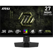 Msı 27" Mag 274QPF E20, Gaming Monitör, Wqhd, 16:9, Flat, Rapid Ips, 200Hz, 0.5ms (Min.), Freesync Premium, Pivot