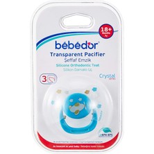 Bebedor 173 Crystal Series Damaklı Yalancı Emzik No:3, , Pembe, 18 Ay ve Üzeri