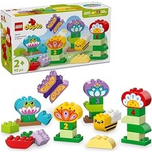LEGO Duplo Town Yaratıcı Bahçe ve Çiçekler 10444-2 Yaş ve Üzeri Okul Öncesi Çocuklar Için Eğitici ve Yaratıcı Oyuncak Yapım Seti (45 Parça)