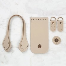 Moontime Alaçatı Fashion Çanta Kiti Bej BA-0065