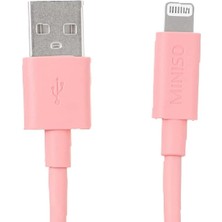Miniso Iphone Hızlı Şarj ve Veri Kablosu 2m - Pembe