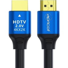 Apricot Ap-Xhdm3 4K HDMI Kablo 3 Metre - V2.0 Ultra Hd Yüksek Hızlı HDMI Kablosu, 60Hz Hdr ve Arc Destekli, Ps5, Xbox, Pc ve Smart Tv Uyumlu