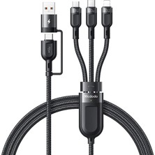 Mcdodo CA-8800 100W 3in2 Pd Hızlı Data-Şarj Kablosu 6A 1.2m - Siyah