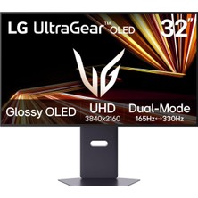 Lg Ultragear Gx8 32GX850A-B 32" 0,03 Ms (Gtg) UHD 165Hz - Fhd 330Hz (Hdmı-Display) Dual-Mode OLED 4K UHD (3840 x 2160) Pivot Oyuncu Monitörü