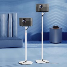 Coverzone 130 cm Ayarlanabilir Projektör Standı – Gimbal Tip, Metal Gövde, 5 kg Taşıma Kapasiteli, Kablo Geçişli Teleskopik Tripod, 60-130 cm Yükseklik, 20×34 cm Tabanlı | TY07